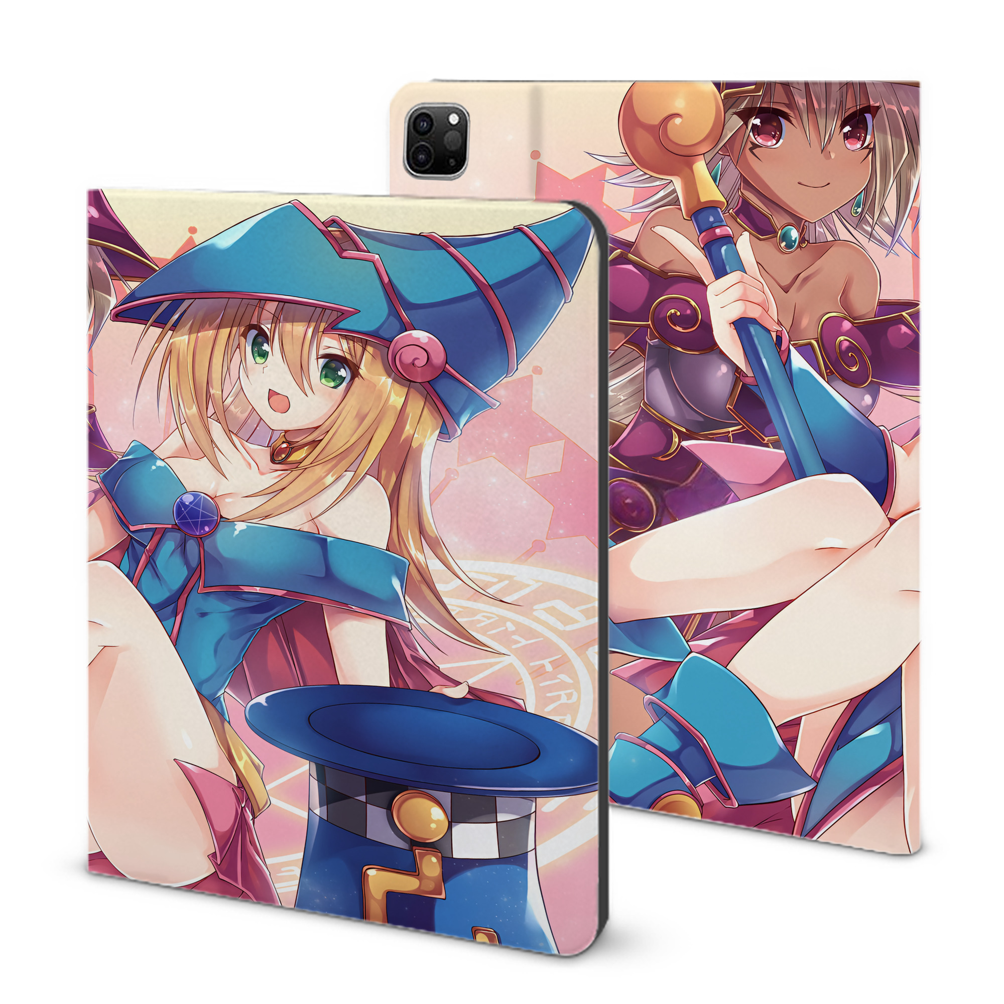 （画像用） 遊☆戯☆王 Yu-Gi-Oh! IPad ケース ブック型 PUレザー TPU 耐衝撃 軽量 薄型 ペン収納なし 全面保護 IPad 各モデル対応